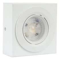 2X Spot Sobrepor Slim Teto Beiral 5W Branco Externo Interno
