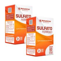 2x Sulfato Ferroso - 500mg 60 Cápsulas - Natunéctar 2x Sulfato Ferroso - 500mg 60 Cápsulas - Natunéctar