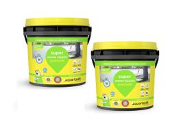 2X Super Manta Borracha Liquida Impermeabilização Lajes Telhados Quartzolit 12kg 2X Super Manta Borracha Liquida Impermeabilização Lajes Telhados Quartzolit 12kg