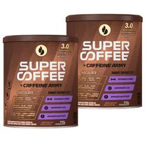 2x Supercoffee Café Arábica Sabor Chocolate 220g Caffeine Army