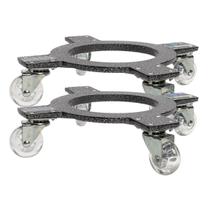 2X Suporte Alum. Invisível 30cm 4 Rodas até 160kg TECH PLANT