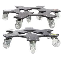 2X Suporte Alum. Invisível 40cm 6 Rodas até 240kg TECH PLANT