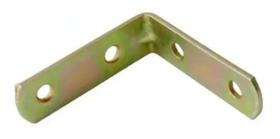 2X Suporte Cantoneira Para Móveis Bicromatizada 1.1/2 50 Pe