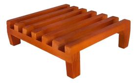 2X Suporte De Chão Para Vasos De Plantas Madeira Pinus Trata