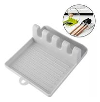 2X Suporte Descanso 4 Apoio Talher E Tampa Bancada Pia Cozin