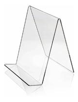 2X Suporte Expositor Livros Dvds Cd Tablet Agenda Acrilico P