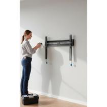 2x Suporte Fixo TV 32-75" Preto Seguro Slim Design Moderno