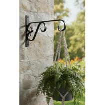 2x Suporte Mão Francesa Rústico Preto 20cm Plantas Decoração 2x Suporte Mão Francesa Rústico Preto 20cm Plantas Decoração