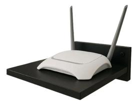 2X Suporte P Conversor Digital Roteador Wifi Mdf Parede Pret