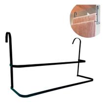 2X Suporte Porta 2 Toalhas Toalheiro Duplo Encaixe De 5 Cm P