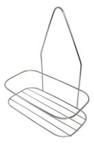 2X Suporte Porta Shampoo Sabonete Simples Cromado Banheiro P