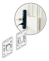 2X Suporte Roteador De Parede Escritório Casa Adesivo Kit 5