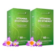 2x Synergy D3 2000 Ui, K2 Mk7 100mcg 60 Caps Puravida 2x Synergy D3 2000 Ui, K2 Mk7 100mcg 60 Caps Puravida