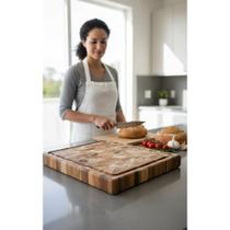 2x Tábua Churrasco Madeira Invertida 45x34cm Elegância Gourm