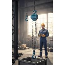 2x Talha Manual 1 Tonelada 5m - Içamento Potente e Seguro 2x Talha Manual 1 Tonelada 5m - Içamento Potente e Seguro