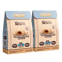 2x Tamara com Chocolate Branco Cacow 6 Unidades 10g - 2x Tamara com Chocolate Branco Cacow 6 Unidades 10g -
