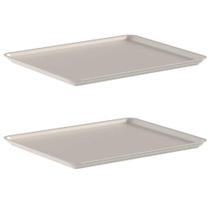 2X Tampa Cesto Organizador 5,4L Ou Flow 1,3 X 22 X 27Cm Bege