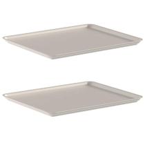 2X Tampa Cesto Organizador 5,4L Ou Flow 1,3 X 22 X 27Cm Bege