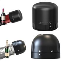 2X Tampa Garrafa De Vinho Espumante Água Rolha A Vácuo Press