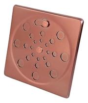 2X Tampa Para Ralo Grelha Quadrado 10Cm Abre/ Fecha - Rose 2X Tampa Para Ralo Grelha Quadrado 10Cm Abre/ Fecha - Rose