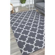 2x Tapete Cinza Geométrico 1.40x2m Antiderrapante 2x Tapete Cinza Geométrico 1.40x2m Antiderrapante
