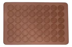 2X Tapete De Silicone Para Macarons Bem Casado Com 48 Cavida