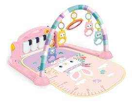 2X Tapete Interativo Teclado Musical Cor Rosa