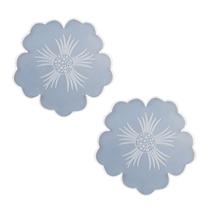 2x Tartaruga marinha Molde de Flor Bandeja Flor Margeia Kit de Artesanato molde para Epóxi - Claro - B