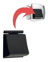 2X Tecla Acionador Botão Preta Válvula Descarga Docol Cor 2X Tecla Acionador Botão Preta Válvula Descarga Docol Cor