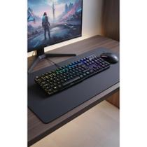 2x Teclado Gamer RGB Anti-Ghosting USB-C Membrana Preto