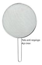 2X Tela Anti Respingo De Fritura Aço Inox 25Cm Fogão Limpo