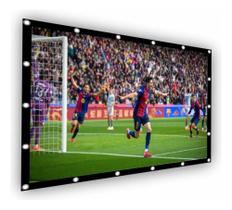 2X Tela De Projeção Lona 150 Polegadas Para Projetores Datas