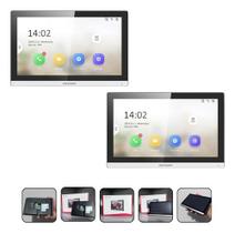 2x Tela Vídeo Porteiro Ip Hikvision Ds-kh6350-wte1 Wifi Novo 2x Tela Vídeo Porteiro Ip Hikvision Ds-kh6350-wte1 Wifi Novo