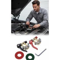 2x Terminal Bateria Carro Engate Rápido 12/24V Inox