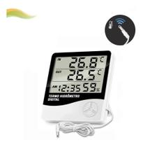 2X Termo Higrômetro Sensor Medidor Temperatura Digital Exter