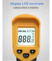 2X Termometro Laser Infravermelho Digital Industrial Culinar