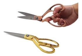 2X Tesoura Corta Tecido Artesanato Papel Couro Borracha 9,5