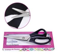 2X Tesoura Zig Zag Picotar Profissional Lanmax, Tecido Eva T