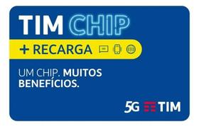 2X Tim Chip Pré Pago Com Recarga