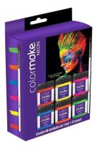 2X Tinta Líquida Fluorescente Neon 6 Cores - Colormake