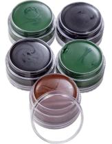 2X Tinta Rosto Camuflagem 5 Cores Maquiagem Selva Militar
