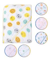 2X Toalha Banho Bebe Soft Fralda Capuz Estampada Menina Meni