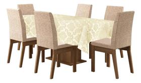 2X Toalha De Mesa De 4 Lugares Tecido Jacquard Quadrada