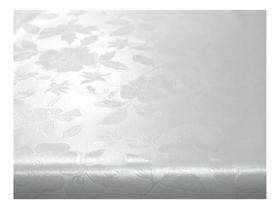 2X Toalha De Mesa Térmica Pvc Impermeável Branca S 1,40 X 2,