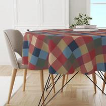 2X Toalha Mesa Plástica Térmica Chess 4 Lugares Redonda