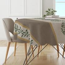 2X Toalha Mesa Plástica Térmica Grega 4 Lugares Redonda