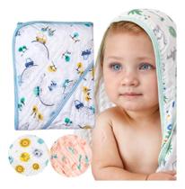 2X Toalha Soft Fralda De Bebê C/Capuz Tecido Luxo Premium