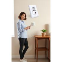 2x Tomada Dupla Parede USB-C 10A Bivolt 4x2 Carregamento Ráp