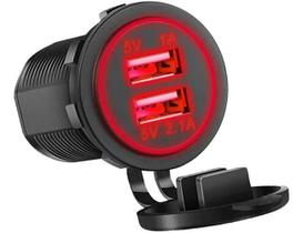 2X Tomada Usb Turbo Encaixe Acendedor P/Carro 2 Saídas 3.1Av 2X Tomada Usb Turbo Encaixe Acendedor P/Carro 2 Saídas 3.1Av