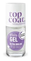 2X Top Coat Blant Efeito Gel Incolor 8,5Ml
